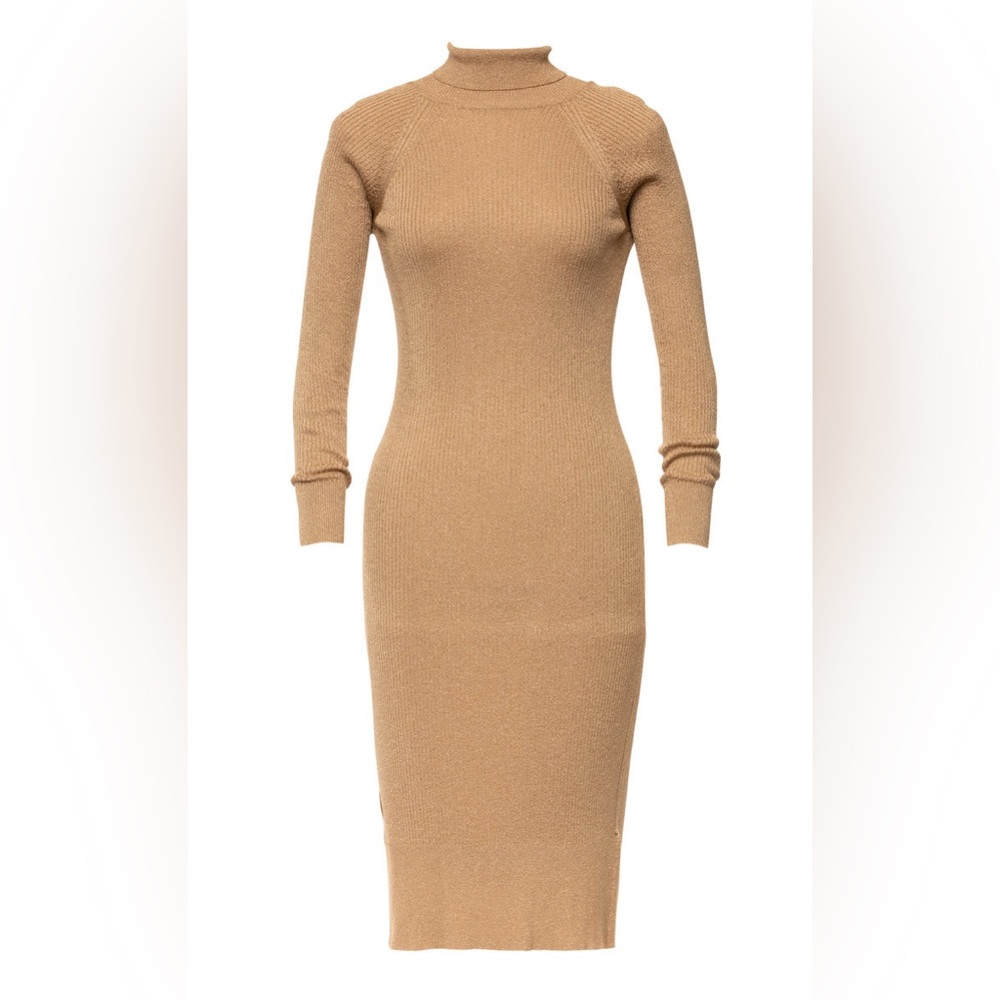Lena Hoschek Metallic Ribbed Knit Dress NWT
